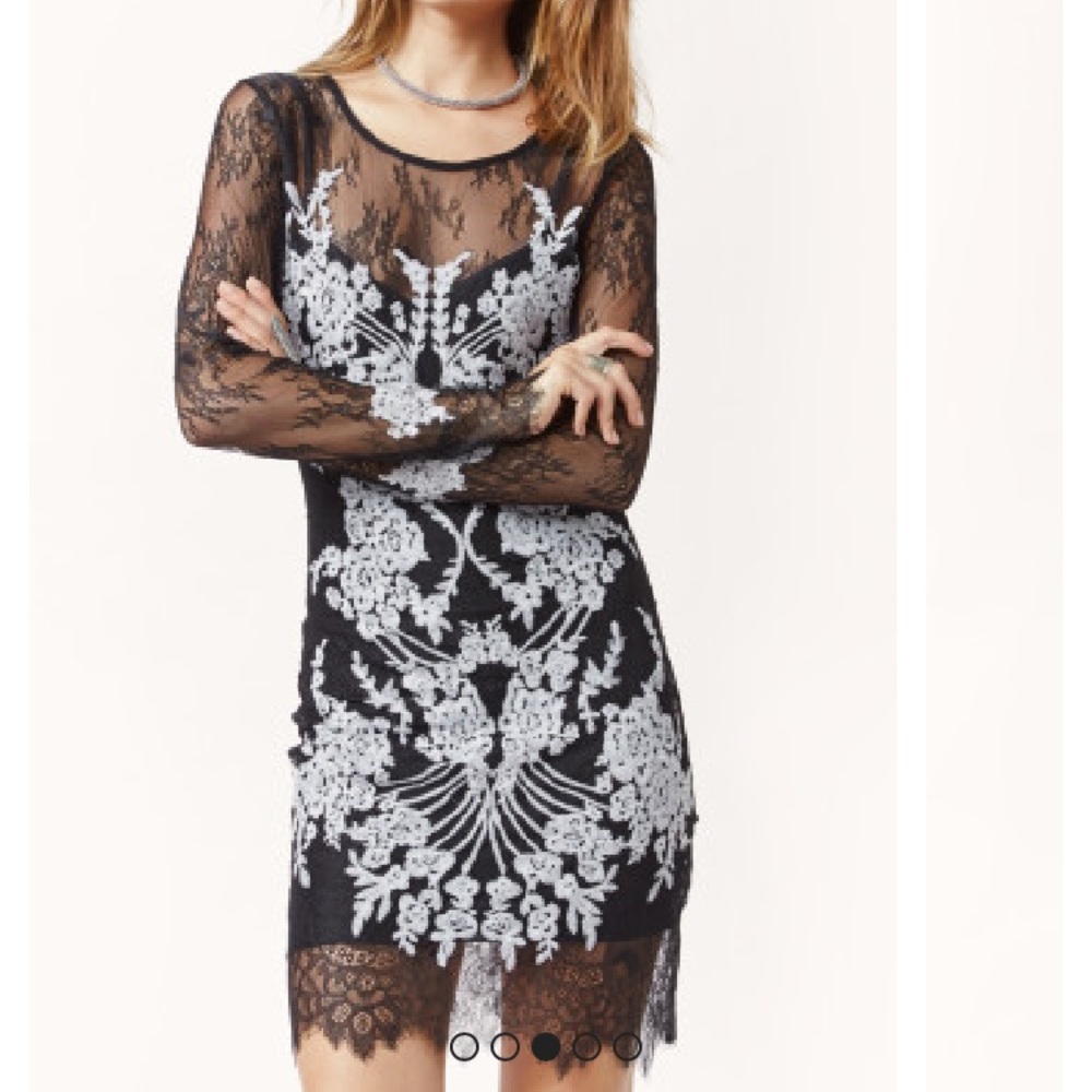 For Love & Lemons Lacey Dreams Mini Dress M